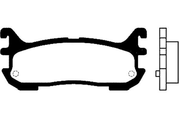 KAVO PARTS Комплект тормозных колодок, дисковый тормоз BP-4542